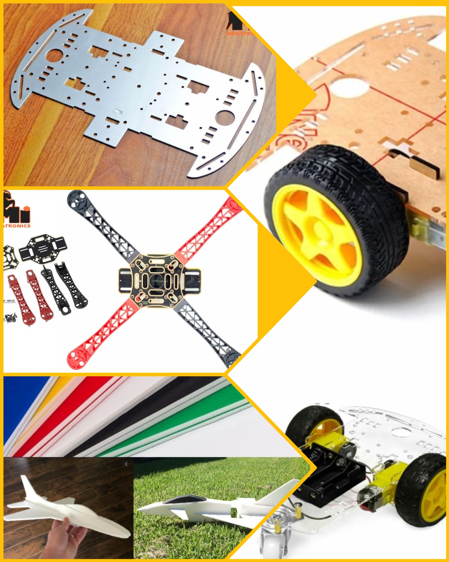 ROBOT, chassis, Aeroplan, kits